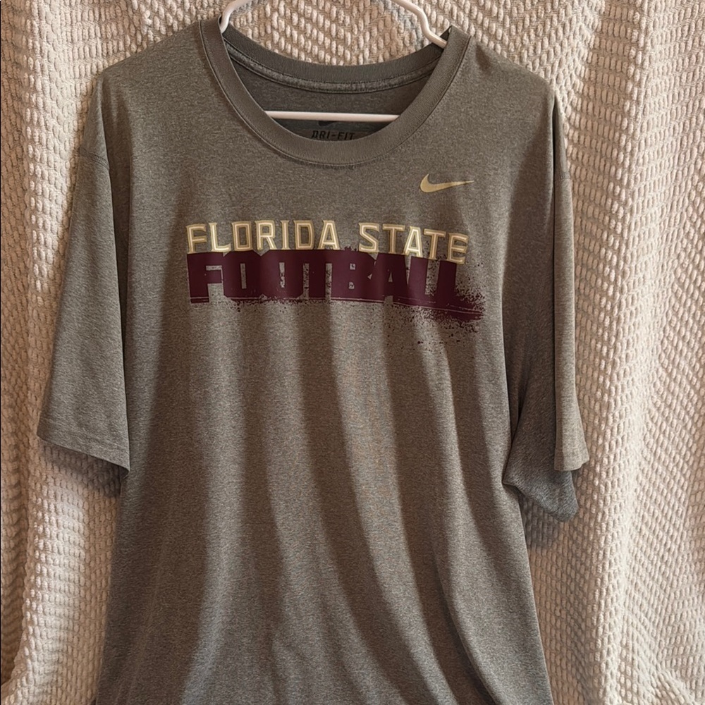 Nike Men’s Florida State Football Gray Dri-Fit